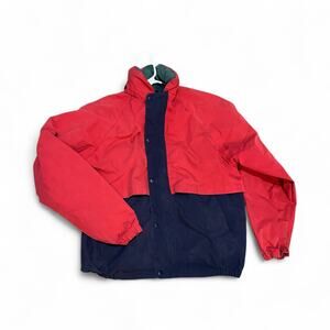 Vintage 90s Pendleton Jacket Medium Bomber Colorblock Hood Windbreaker Uni Sex